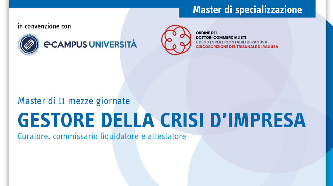 Immagine Master Gestore della crisi d’impresa | Euroconference